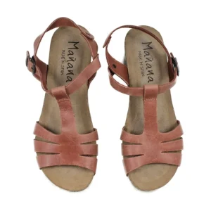 Sandali Con Zeppa | Mañana Sandali in Pelle con Zeppa Media Comfort Fit "Sprinter" - Cuoio