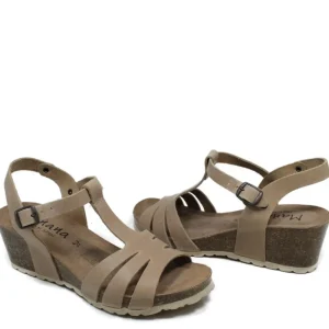 Sandali Con Zeppa | Mañana Sandali in Pelle con Zeppa Media Comfort Fit "Sprinter" - Sabbia