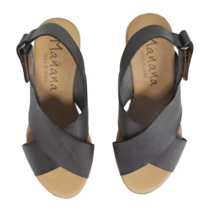 Sandali Con Zeppa | Mañana Sandali Incrociati su Zeppa Alta "S44" - Testa di Moro TestadiMoro