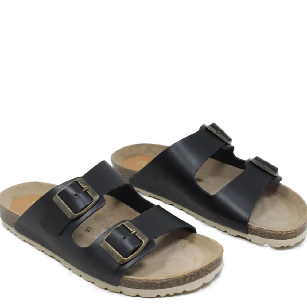 sandalo_ciabatta_unisex_i_0-1.webp Sandali Bassi | Mañana Sandalo Ciabatta Unisex in Pelle con Plantare Anatomico "HOLY" - Nero