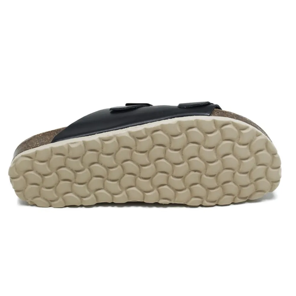 sandalo_ciabatta_unisex_i_2-1.webp Sandali Bassi | Mañana Sandalo Ciabatta Unisex in Pelle con Plantare Anatomico "HOLY" - Nero