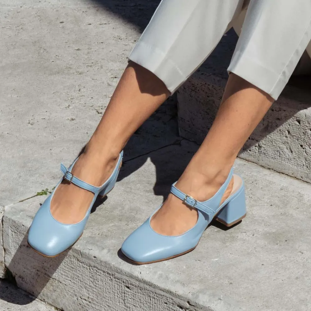 slingback_mary_jane_con_t_1-4.webp Scarpe Con Tacco | Personal Slingback Mary Jane con Tacco Comodo "Tesia" - Nappa Azzurro