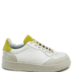 Sneakers | Personal Sneakers in pelle da donna "ARIS" - /Giallo Ocra Bianco