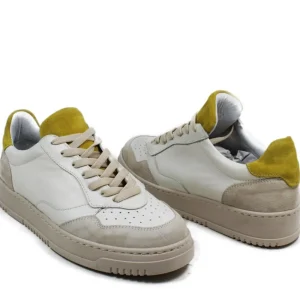 Sneakers | Personal Sneakers in pelle da donna "ARIS" - /Giallo Ocra Bianco