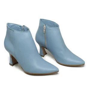 Stivali Con Tacco | Tronchetti | Personal Stivaletti alla caviglia con tacco a rocchetto "2754" - Azzurro