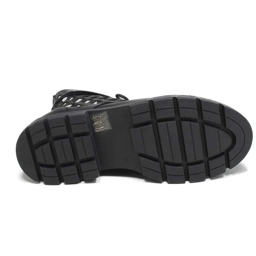 stivaletti_anfibi_laserat_7-1.webp Anfibi | Stivali Estivi | Personal Stivaletti Anfibi Laserati "CUBE"  - Pelle Nero