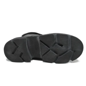 Anfibi | Stivali Invernali | Made in Italy Stivaletti Anfibi Stringati con Fondo Alto "LUTON" - Nero