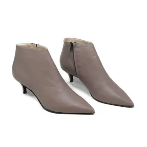 Stivali Con Tacco | Tronchetti | Made in Italy Stivaletti Ankle Boots con tacchetto "155" - Nappa Taupe