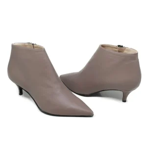 Stivali Con Tacco | Tronchetti | Made in Italy Stivaletti Ankle Boots con tacchetto "155" - Nappa Taupe