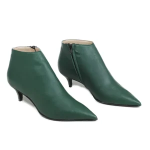 Stivali Con Tacco | Tronchetti | Made in Italy Stivaletti Ankle Boots con tacchetto "155" - Nappa Verde