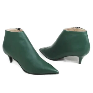 Stivali Con Tacco | Tronchetti | Made in Italy Stivaletti Ankle Boots con tacchetto "155" - Nappa Verde
