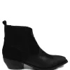 Tronchetti | Stivali Texani | Personal Stivaletti Ankle Boots Texani con Elastico  "WISE" - Camoscio Nero