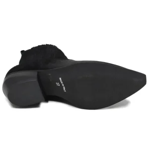 Tronchetti | Stivali Texani | Personal Stivaletti Ankle Boots Texani con Elastico "WISE" - Camoscio Nero