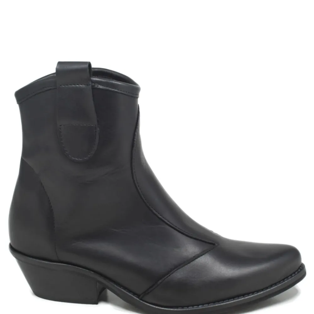 stivaletti_bassi_texani_c_0-3.webp Stivali Con Tacco | Stivali Texani | Personal Stivaletti Bassi Texani Camperos "YAMA" - Nero