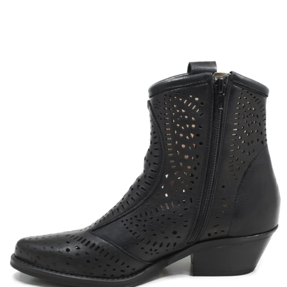 stivaletti_bassi_texani_c_2-2.webp Stivali Con Tacco | Stivali Estivi | Personal Stivaletti Bassi Texani Camperos Laserati "MAYA" - Nero