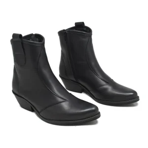 Stivali Con Tacco | Stivali Texani | Personal Stivaletti Bassi Texani Camperos "YAMA" - Nero