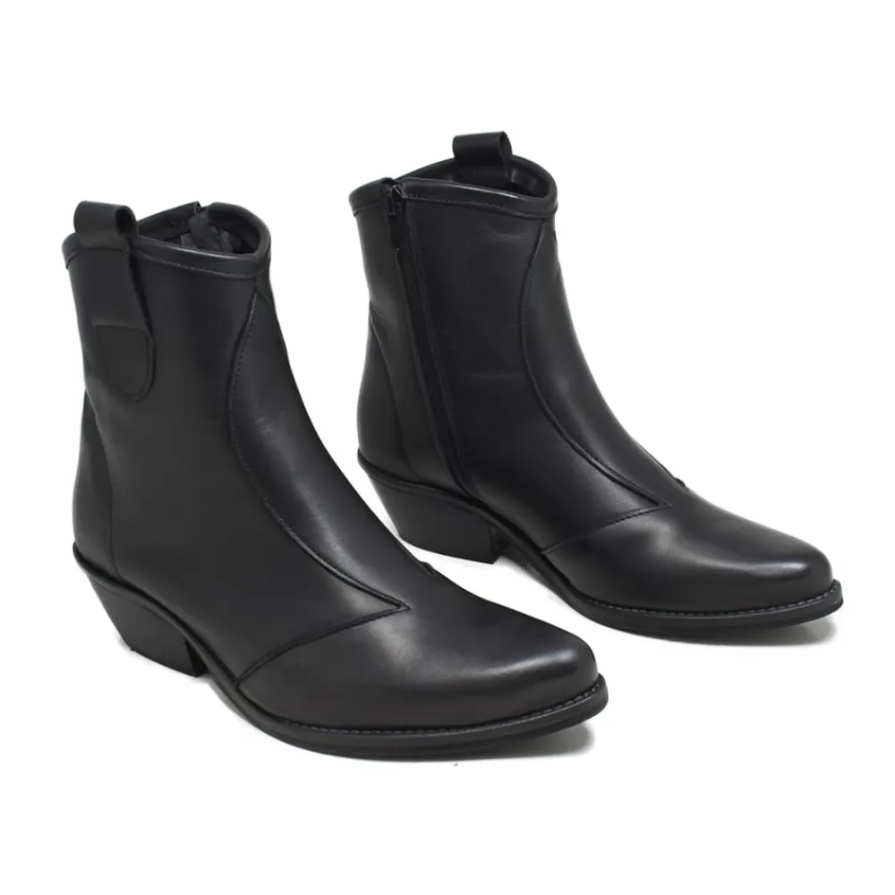 stivaletti_bassi_texani_c_3-3.webp Stivali Con Tacco | Stivali Texani | Personal Stivaletti Bassi Texani Camperos "YAMA" - Nero