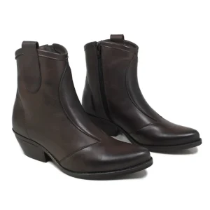 Stivali Con Tacco | Stivali Texani | Personal Stivaletti Bassi Texani Camperos "YAMA" - Testa di Moro TestadiMoro