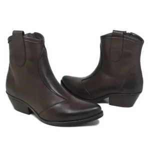 Stivali Con Tacco | Stivali Texani | Personal Stivaletti Bassi Texani Camperos "YAMA" - Testa di Moro TestadiMoro