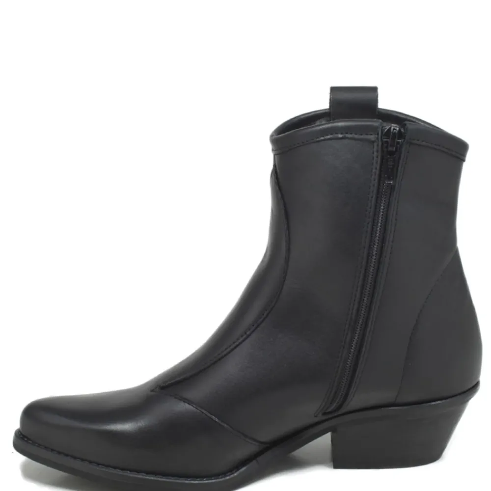 stivaletti_bassi_texani_c_5-3.webp Stivali Con Tacco | Stivali Texani | Personal Stivaletti Bassi Texani Camperos "YAMA" - Nero