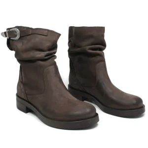 Stivali Invernali | Bikers Invernali | In Time Stivaletti Biker Boots Bassi "NOA/B" - Nabuk Testa di Moro TestadiMoro