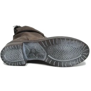 Stivali Invernali | Bikers Invernali | In Time Stivaletti Biker Boots Bassi "NOA/B" - Nabuk Testa di Moro TestadiMoro