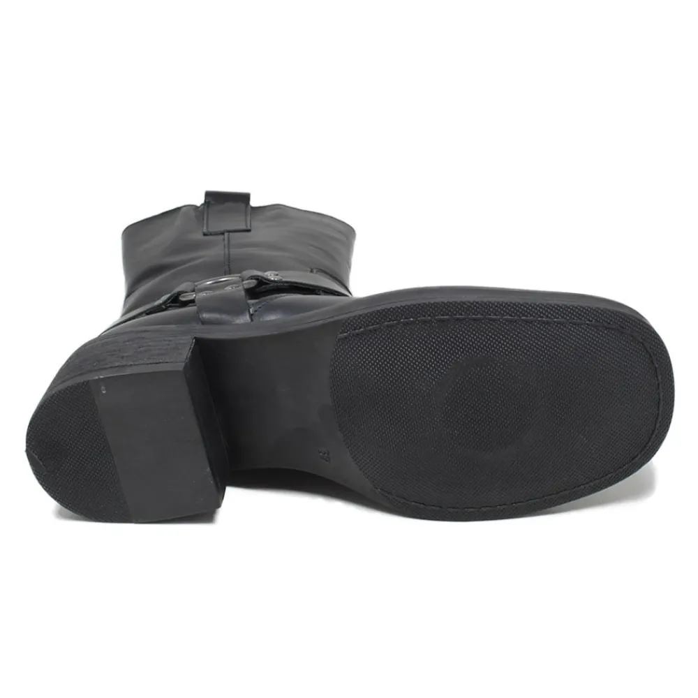 stivaletti_biker_punta_sq_7.webp Stivali Invernali | Bikers Invernali | Personal Stivaletti Biker Punta Squadrata con Cavigliera "KURT" - Nero