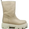 Anfibi | Stivali Estivi | Personal Stivaletti Combat Boots Platform "LOW SNAP" - Pelle Crema