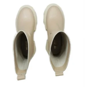 Anfibi | Stivali Estivi | Personal Stivaletti Combat Boots Platform "LOW SNAP" - Pelle Crema