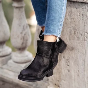 Stivali Invernali | Bikers Invernali | Personal Stivaletti Invernali Scamosciati "DECK/B" - Nero