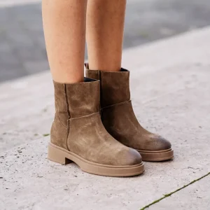 Stivali Invernali | Bikers Invernali | Personal Stivaletti Invernali Scamosciati "DECK/B" - Taupe