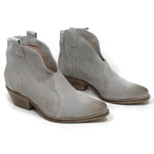 Stivali Estivi | Stivali Texani | Personal Stivaletti Texani alla caviglia con scollo "VERA" - Camoscio Taupe