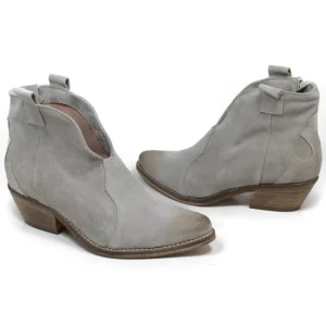 Stivali Estivi | Stivali Texani | Personal Stivaletti Texani alla caviglia con scollo "VERA" - Camoscio Taupe