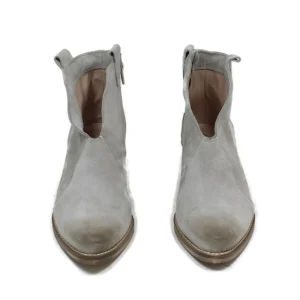 Stivali Estivi | Stivali Texani | Personal Stivaletti Texani alla caviglia con scollo "VERA" - Camoscio Taupe