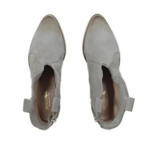 Stivali Estivi | Stivali Texani | Personal Stivaletti Texani alla caviglia con scollo "VERA" - Camoscio Taupe