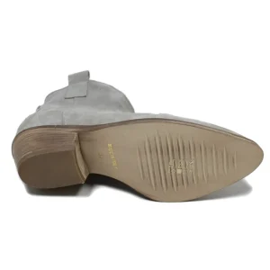 Stivali Estivi | Stivali Texani | Personal Stivaletti Texani alla caviglia con scollo "VERA" - Camoscio Taupe