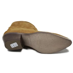 Stivali Estivi | Stivali Texani | In Time Stivaletti Texani  alla caviglia con Ricamo "PASO" - Camoscio Cuoio