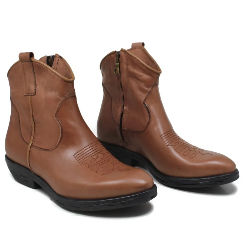 stivaletti_texani_ricamat_2.webp Stivali Texani | Stivali Invernali | In Time Stivaletti Texani Ricamati "ELIZA" - Pelle Cuoio