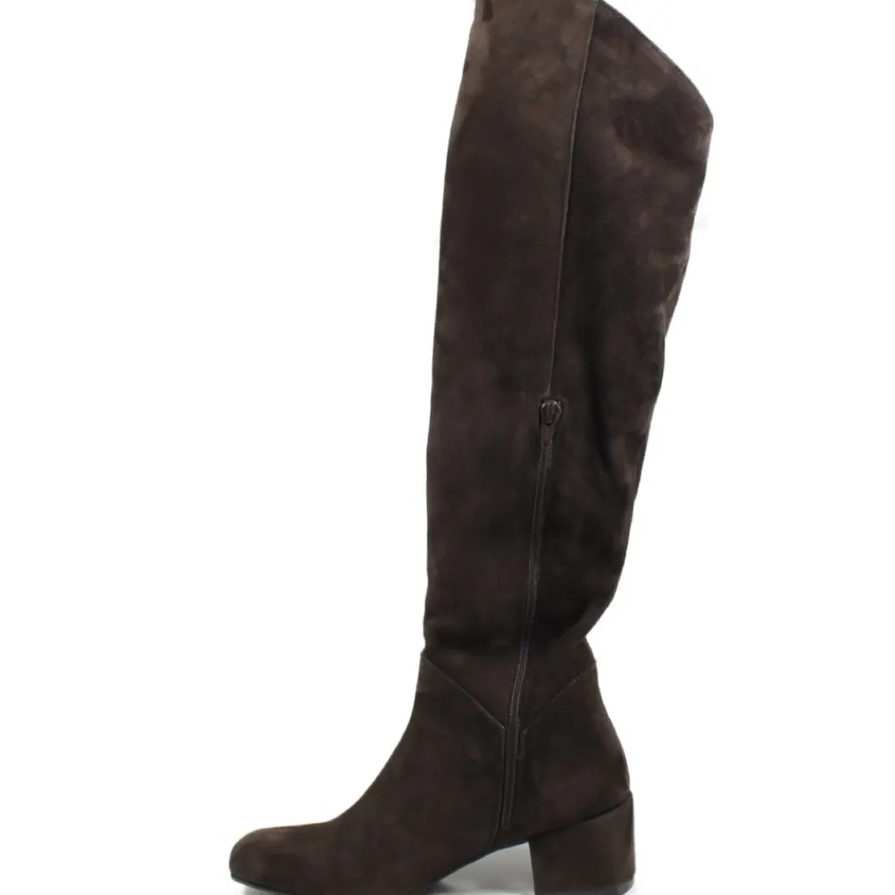 stivali_al_ginocchio_punt_2.webp Stivali Con Tacco | Stivali Invernali | Personal Stivali Al Ginocchio Punta Semi Quadrata "SQUARE" - Camoscio Cioccolato