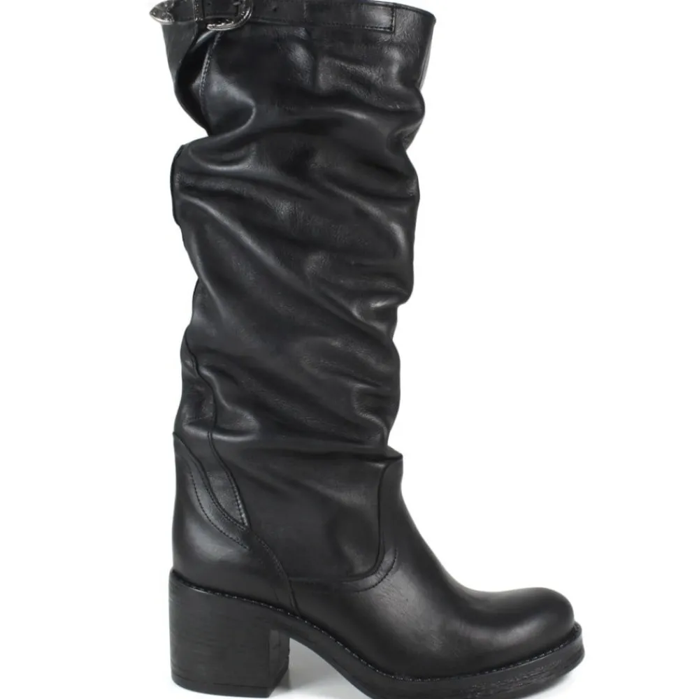 stivali_alti_biker_boots__0-6.webp Stivali Con Tacco | Stivali Invernali | In Time Stivali Alti Biker Boots con Tacco "58/A" - Pelle Nero