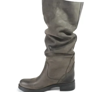 Stivali Invernali | Bikers Invernali | In Time Stivali Alti Biker Boots "NOA/A" - Nabuk Grigio