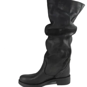 Stivali Invernali | Bikers Invernali | In Time Stivali Alti Biker Boots "NOA/A" - Nabuk Nero