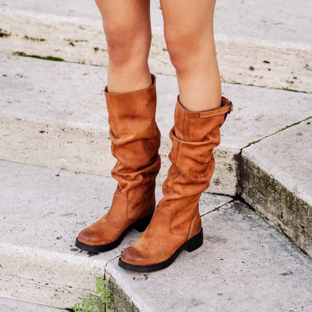 stivali_alti_biker_boots__3-1.webp Stivali Invernali | Bikers Invernali | In Time Stivali Alti Biker Boots "NOA/A" - Nabuk Cuoio