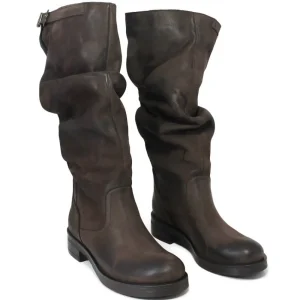 Stivali Invernali | Bikers Invernali | In Time Stivali Alti Biker Boots "NOA/A" - Nabuk Testa di Moro TestadiMoro
