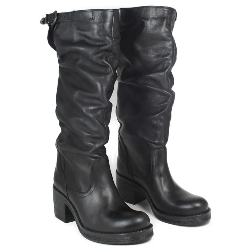 stivali_alti_biker_boots__3-6.webp Stivali Con Tacco | Stivali Invernali | In Time Stivali Alti Biker Boots con Tacco "58/A" - Pelle Nero