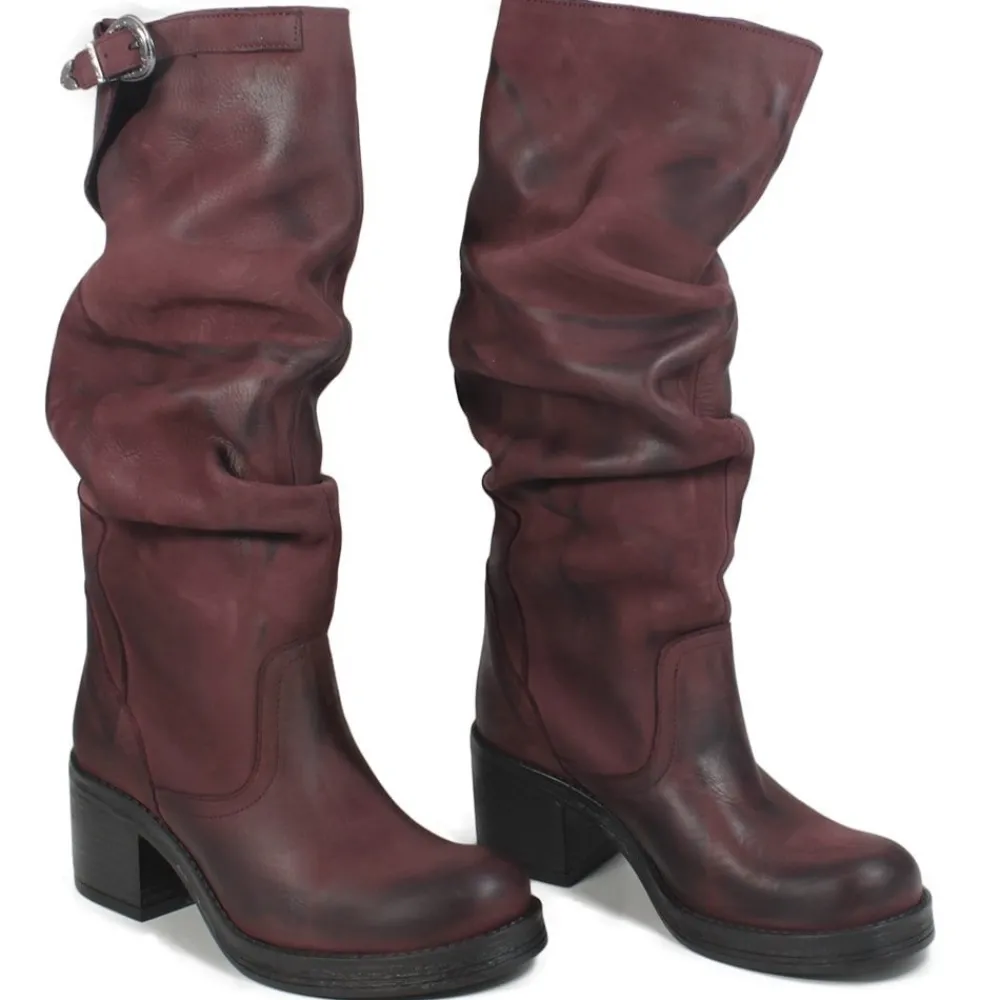 stivali_alti_biker_boots__3-8.webp Stivali Con Tacco | Stivali Invernali | In Time Stivali Alti Biker Boots con Tacco "58/A" - Nabuk Bordeaux