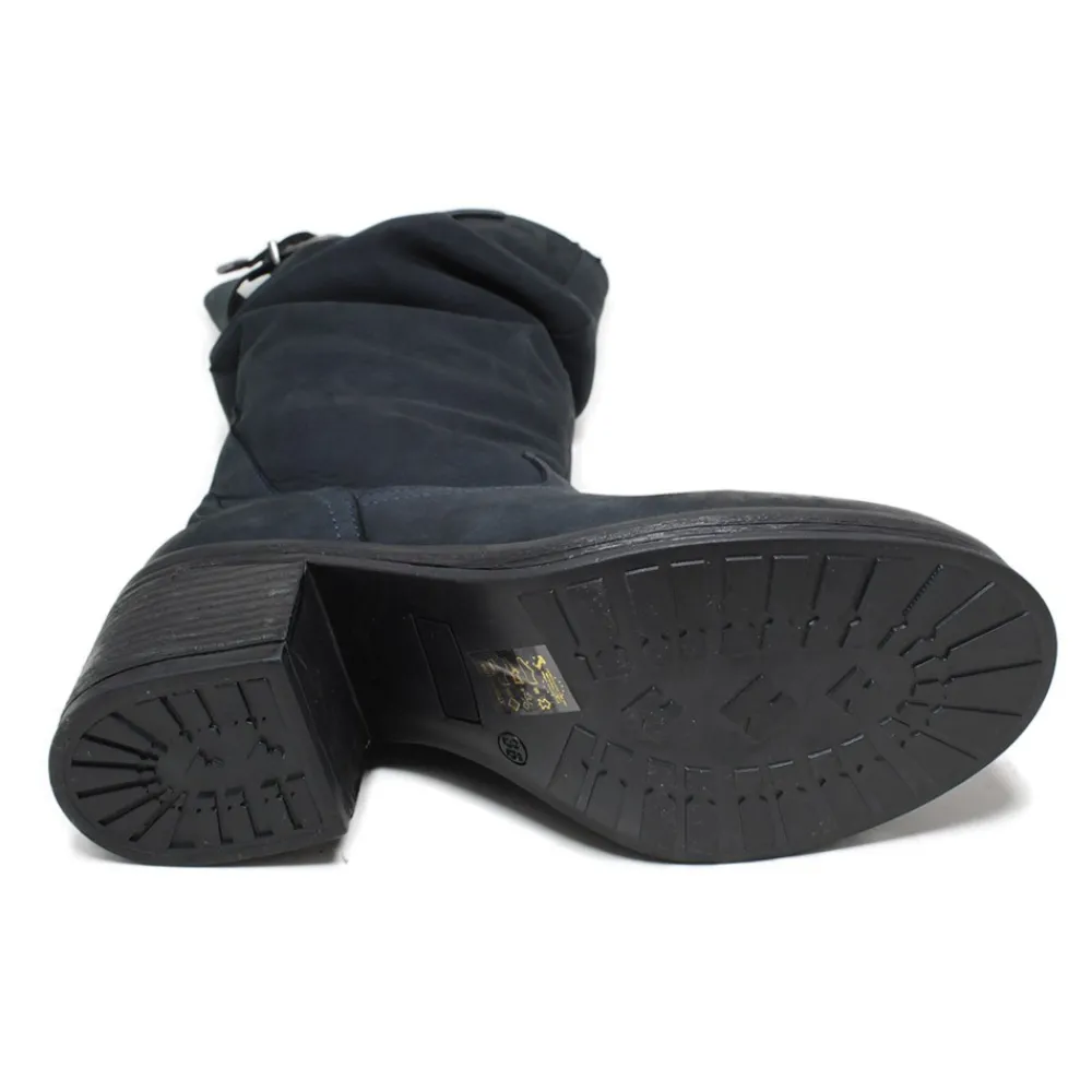 stivali_alti_biker_boots__6-10.webp Stivali Con Tacco | Bikers Invernali | In Time Stivali Alti Biker Boots con Tacco "58/A" - Nabuk Notte Blu