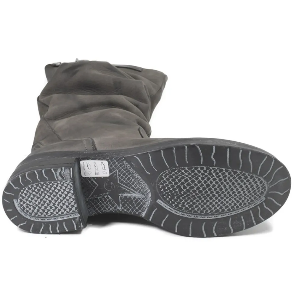 stivali_alti_biker_boots__6-2.webp Stivali Invernali | Bikers Invernali | In Time Stivali Alti Biker Boots "NOA/A" - Nabuk Grigio