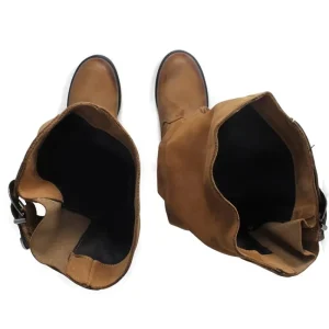 Stivali Con Tacco | Stivali Invernali | In Time Stivali Alti  Biker Boots con Tacco "58/A" - Cuoio