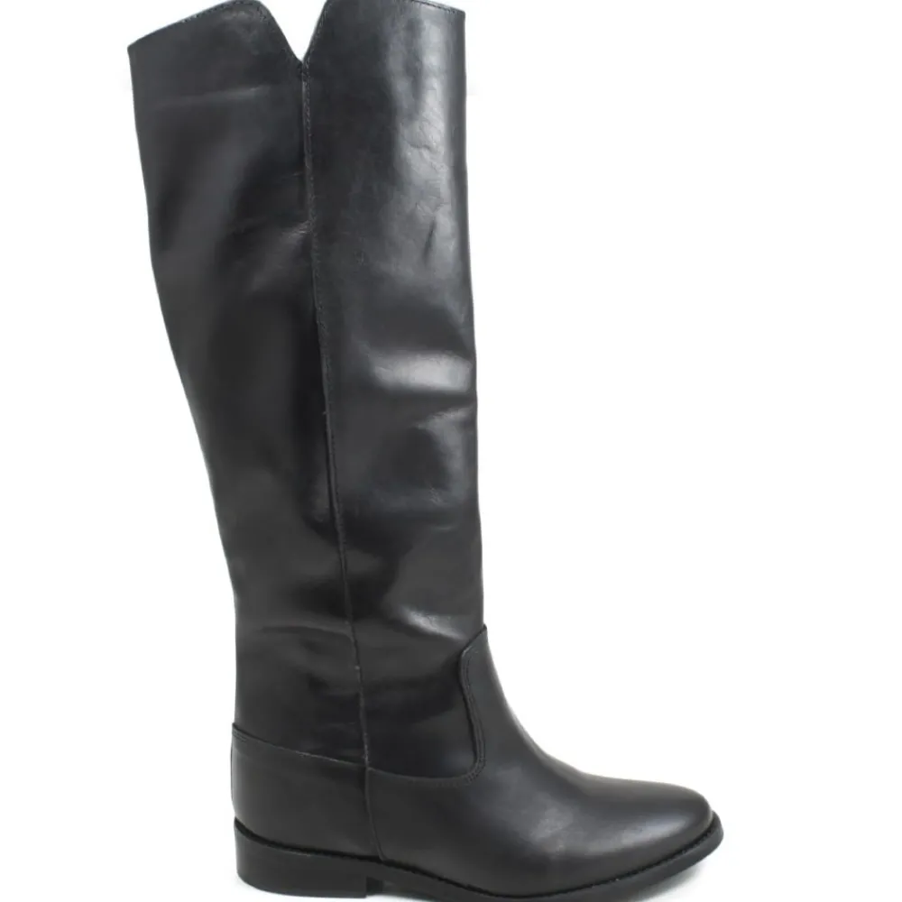 stivali_alti_con_zeppa_in_0-2.webp Stivali E Scarpe Con Zeppa | Stivali Invernali | Personal Stivali alti con zeppa interna con V Laterale "V2" - Pelle Nero